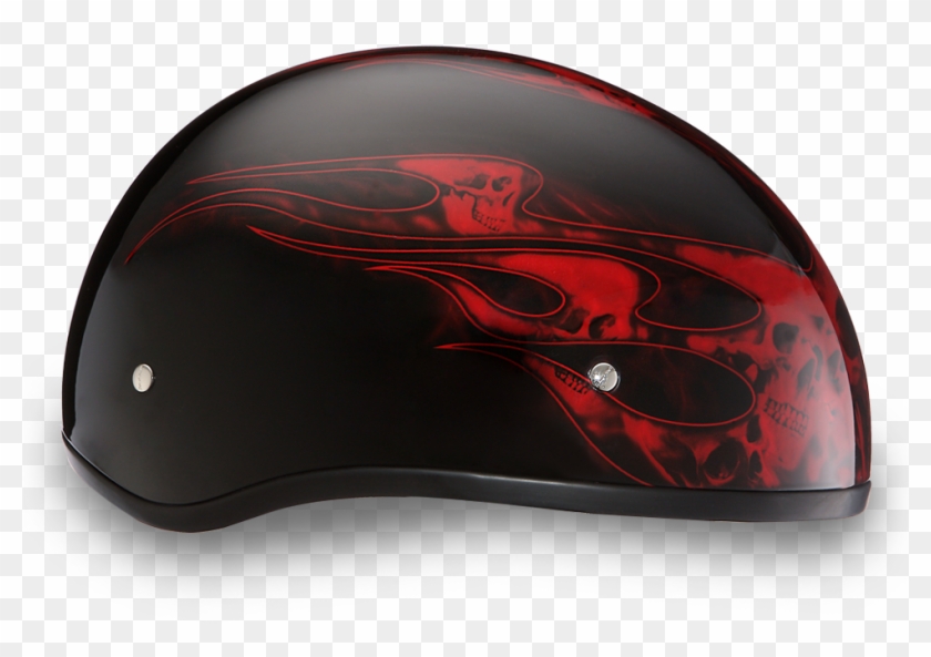 Details About Low Profile Dot Daytona Red Skull Flames - Mouse Clipart