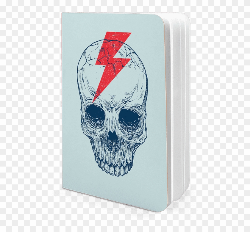 Dailyobjects Skull Red Bolt A5 Notebook Plain Buy Online - Rachel Caldwell Art Clipart #3159099