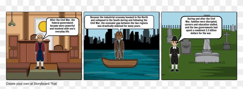 Effects Of The Civil War - Cartoon Clipart #3159345