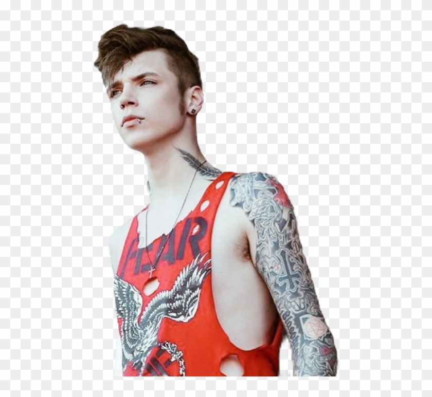 Andybiersack Sticker - Andy Biersack In Red Clipart #3159490