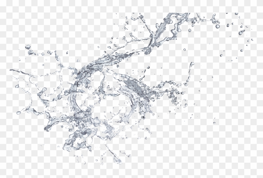 Water Splash Effect Png - Drawing Clipart #3159779