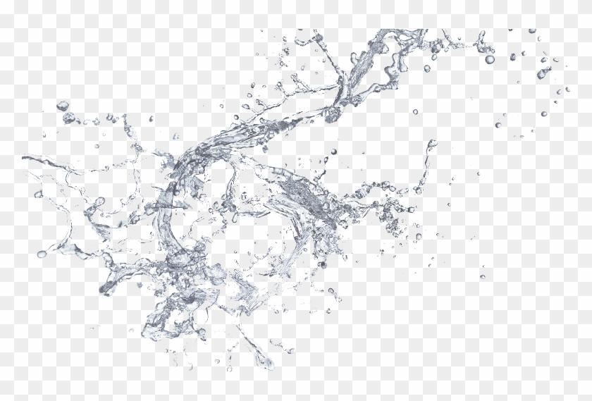 Water Splash Effect Png - Drawing Clipart
