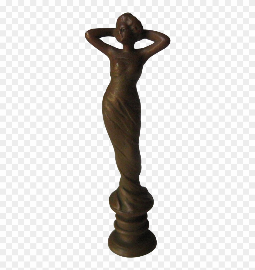 Figural Bronze Wax Seal ~ Art Nouveau Nymph - Statue Clipart #3160087