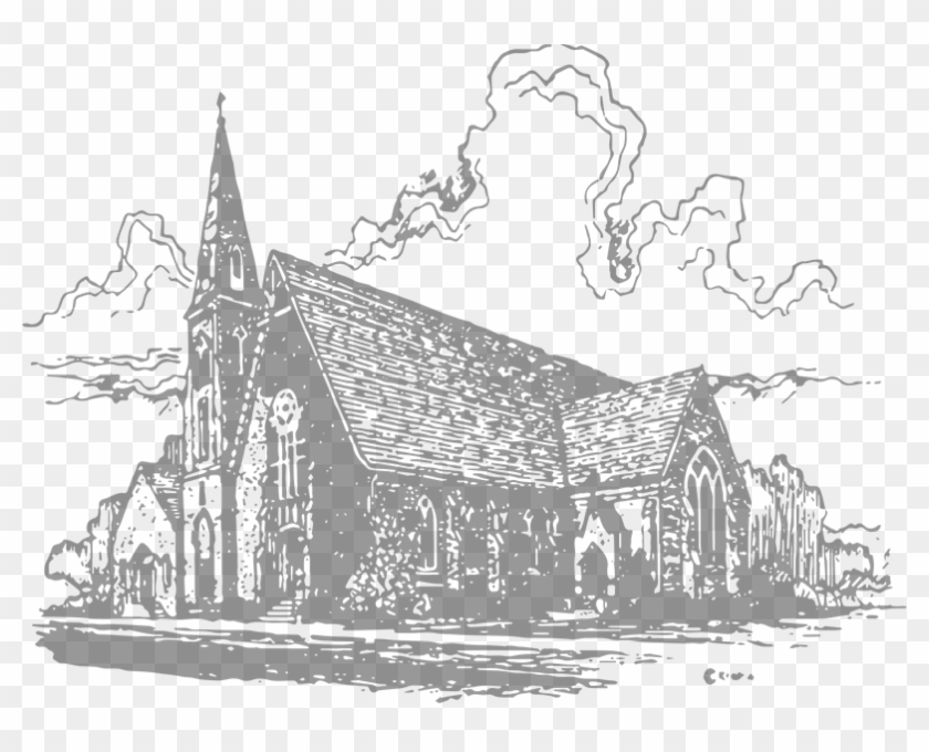 Christ Episcopal Church - Episcopal Church Drawing Clipart