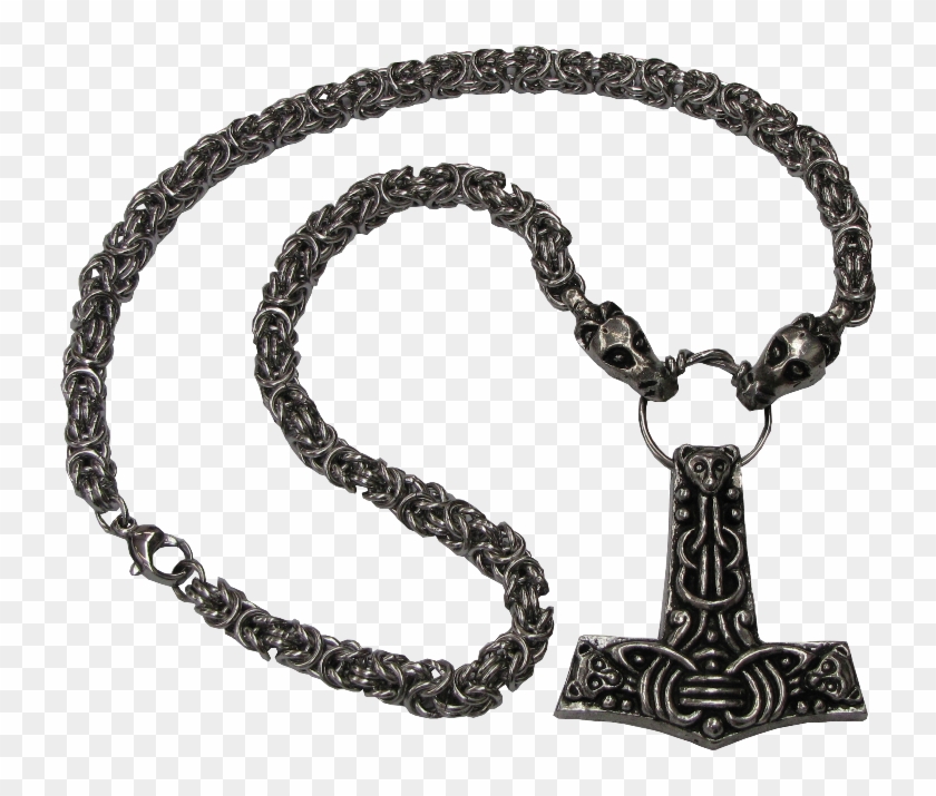 Faroese Thor's Hammer Pendant Necklace Viking Merch - Thor Hammer Brosche Clipart