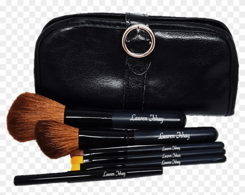 Personalized Travel Makeup Brush Set - Makeup Brushes Clipart