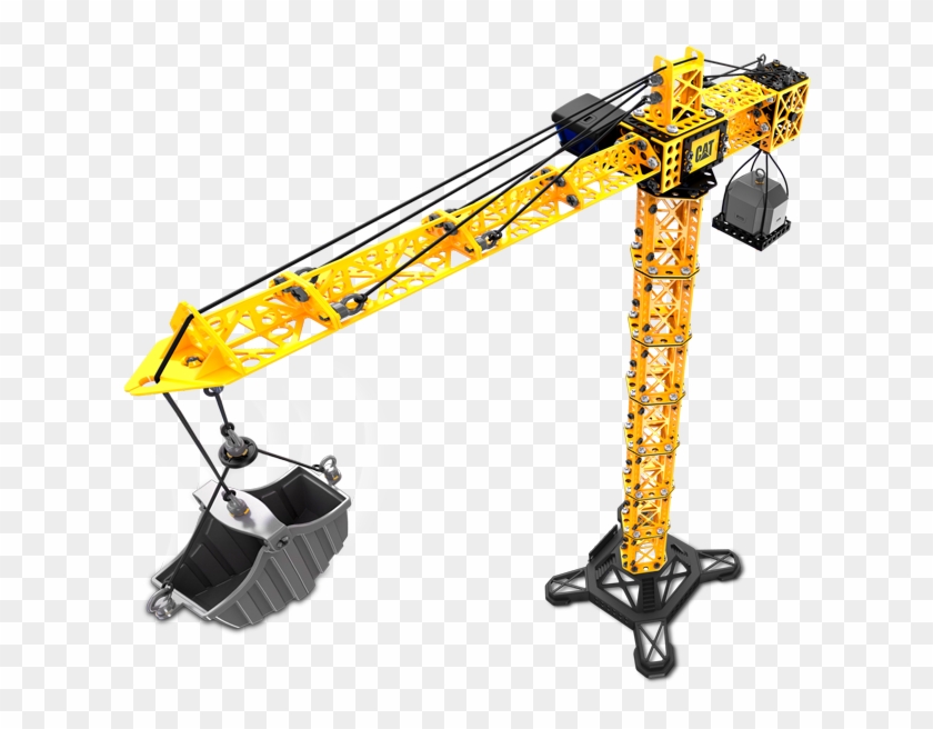 Cat Apprentice Machine Maker Tower Crane With Forklift - Cat Apprentice Tower Crane Clipart