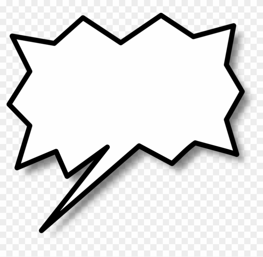 Comic Book Text Bubble Png - Call Out Shape Png Clipart #3161813