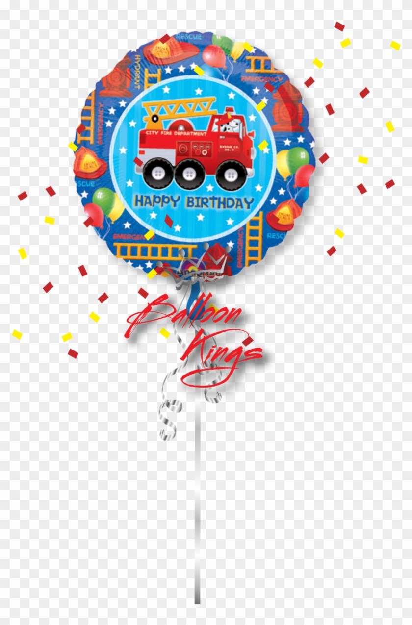 Fun Firetruck - Balloon Clipart #3162087