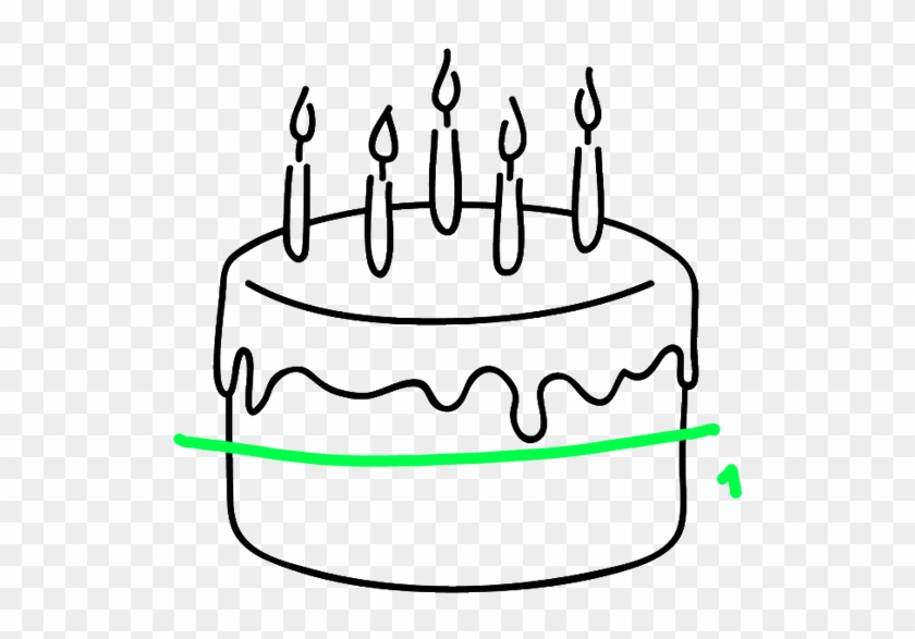 How To Cut - Cake Black And White Png Clipart