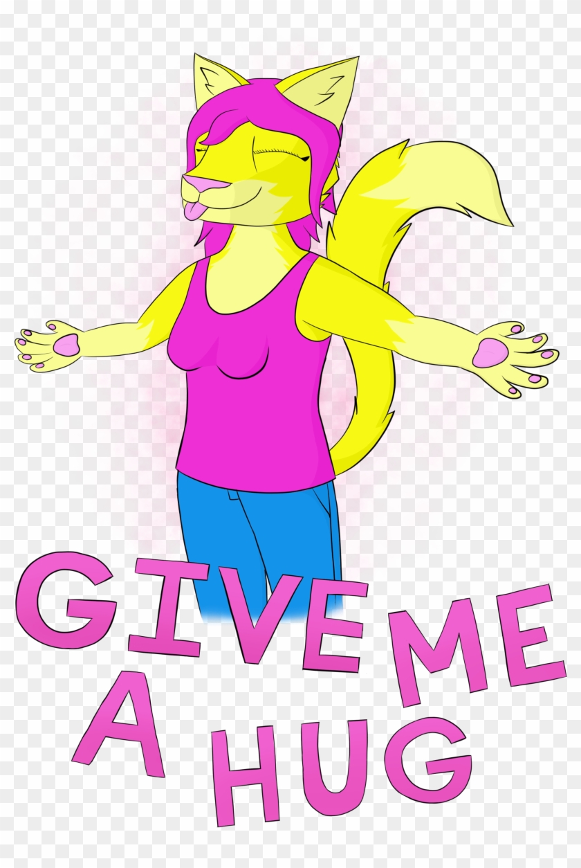 Give Me A Hug - Cartoon Clipart #3163176