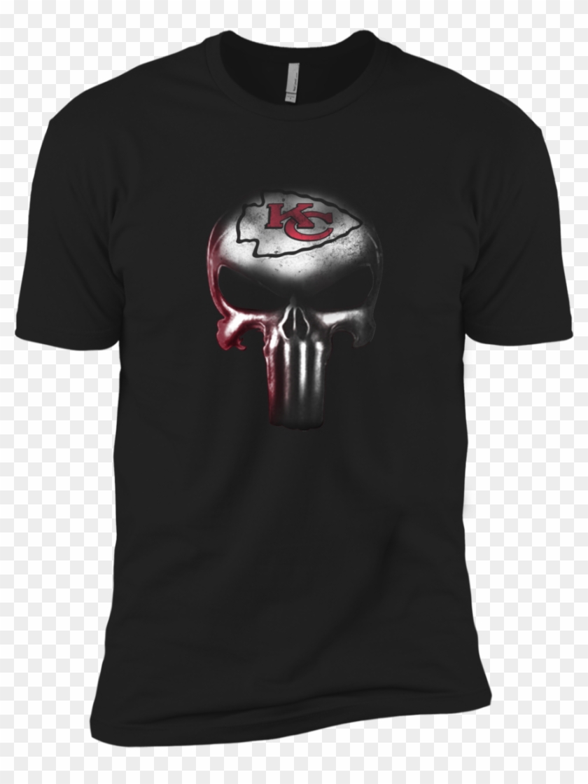 Shop The Punisher Skull T Shirts For Kansas City Chiefs - Teen Suicide Band Merch Clipart #3163522