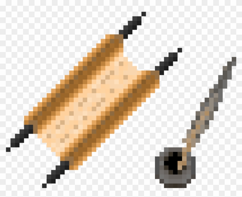 Scroll And Inkwell With Quill - Illustration Clipart