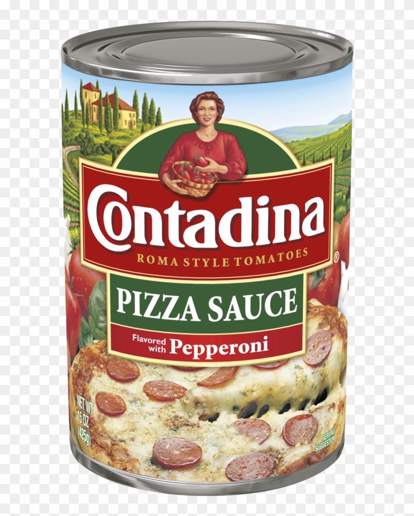 Pizza Sauce Flavored With Pepperoni - Contadina Tomato Sauce Clipart #3163625