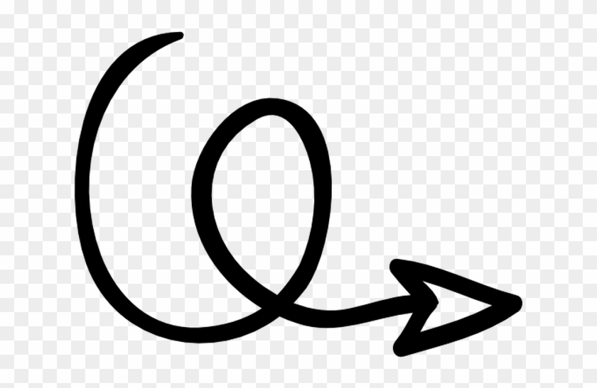 Transparent Background Swirly Arrow Clipart