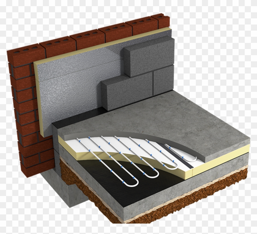 Underfloor Heating Concrete Floor Insulation Carpet Clipart