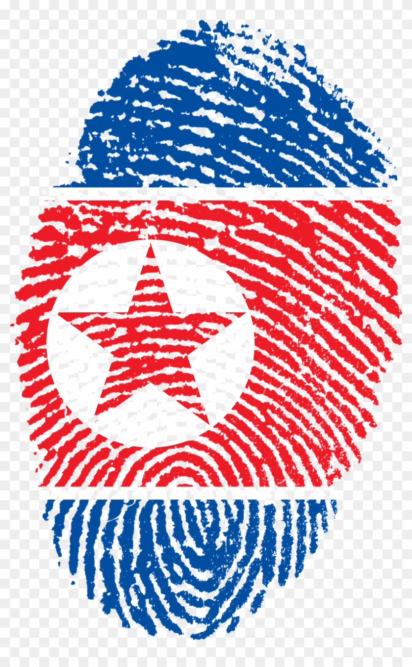 North Korea Flag Fingerprint Png Image - Swazi Flag Clipart #3163970