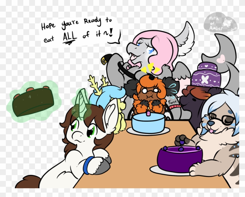 Mothofamber, Belt, Birthday Party, Cake, Dialogue, - Cartoon Clipart