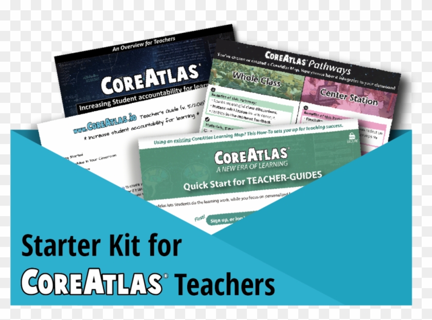 Starter Kit For Coreatlas Teachers Blue Button Clipart #3164770