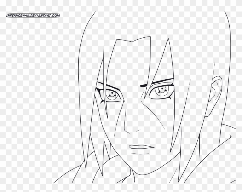 Itachi Drawing Obito - Itachi Uchiha Coloring Clipart