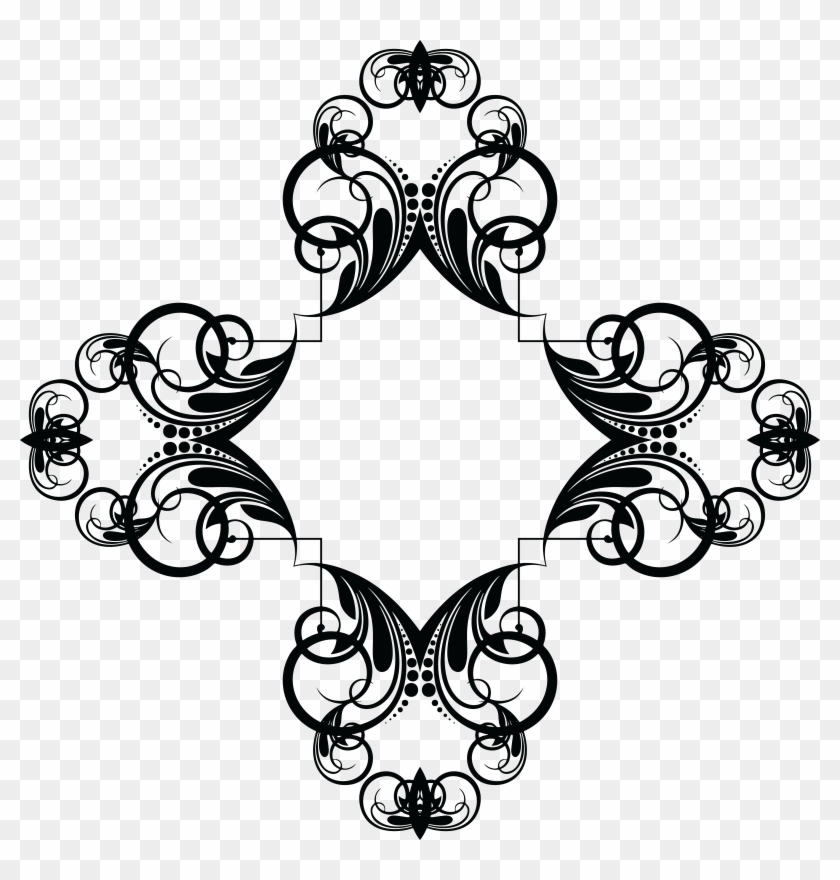 Free Clipart Of A Frame Design Element - Clipart Corner Design Png Transparent Png