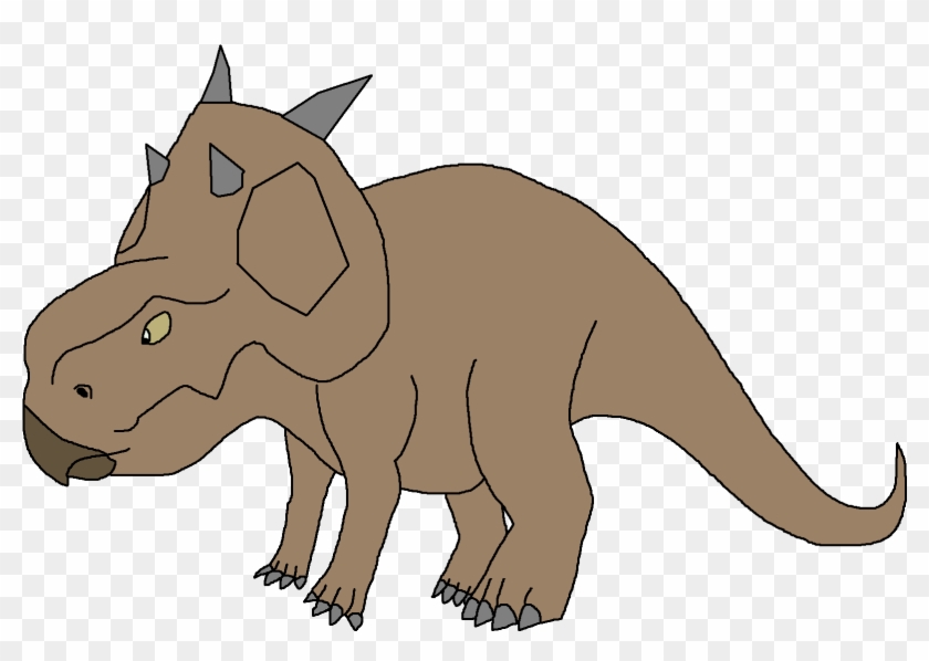 Dinosaur Clipart Brown - Dinosaur Pedia Wiki Pachyrhinosaurus - Png Download #3164941