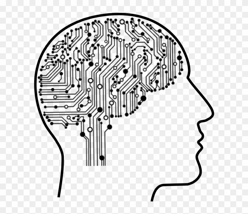 Machine Learning Brain Mind Idea Silhouette - Holmes Bible College Clipart