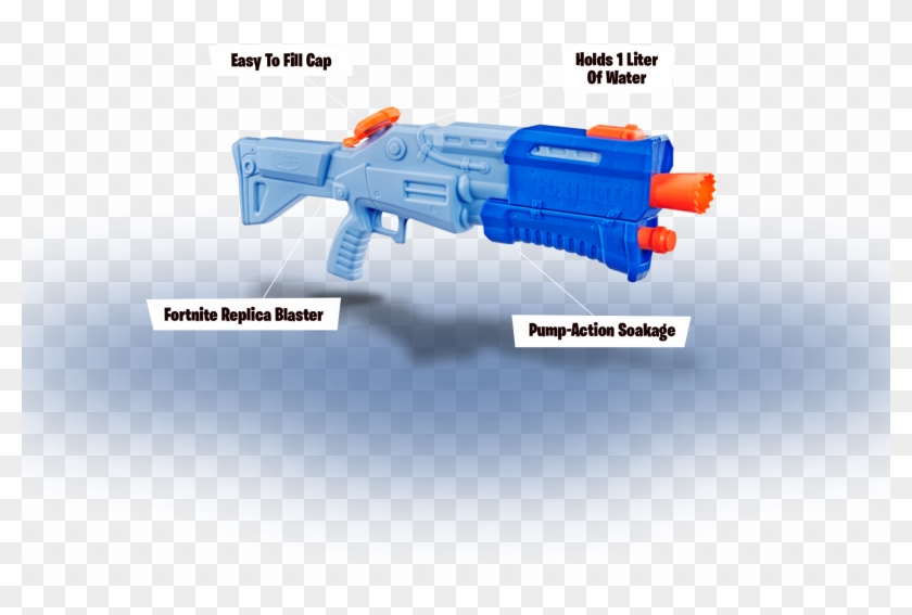 Blast Into Action - Nerf Super Soaker Fortnite Clipart #3165541