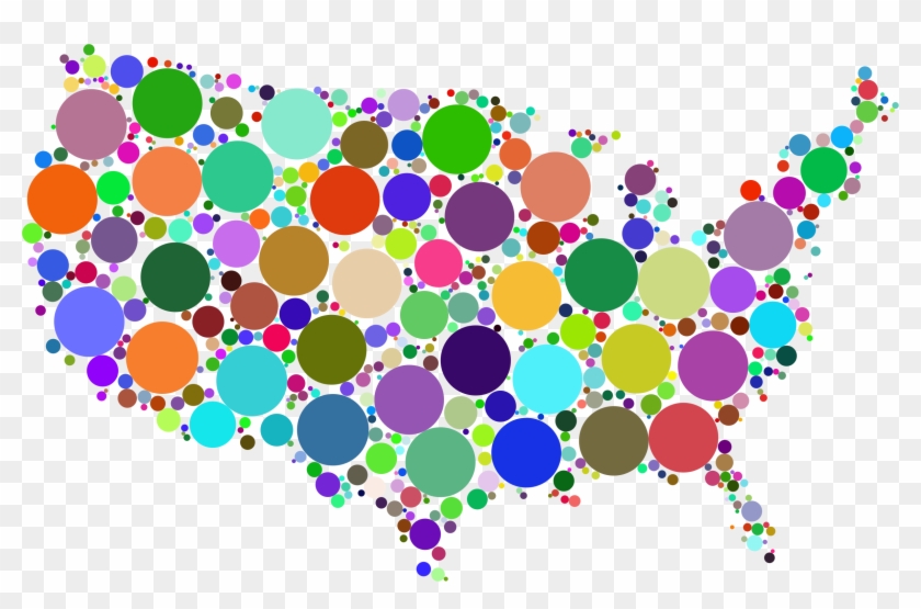 This Free Icons Png Design Of Prismatic United States - Circle Clipart