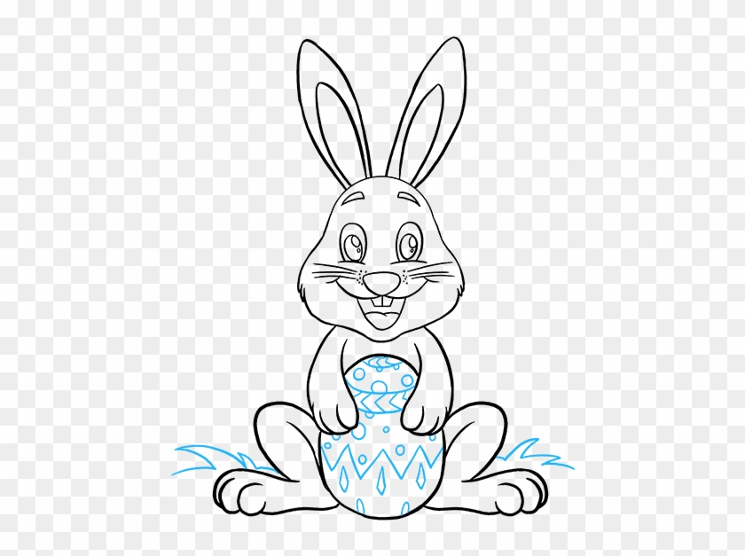 Easter Bunny Drawings - Easter Bunny Easy Drawing Clipart