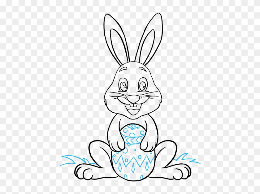 Easter Bunny Drawings - Easter Bunny Easy Drawing Clipart #3166182
