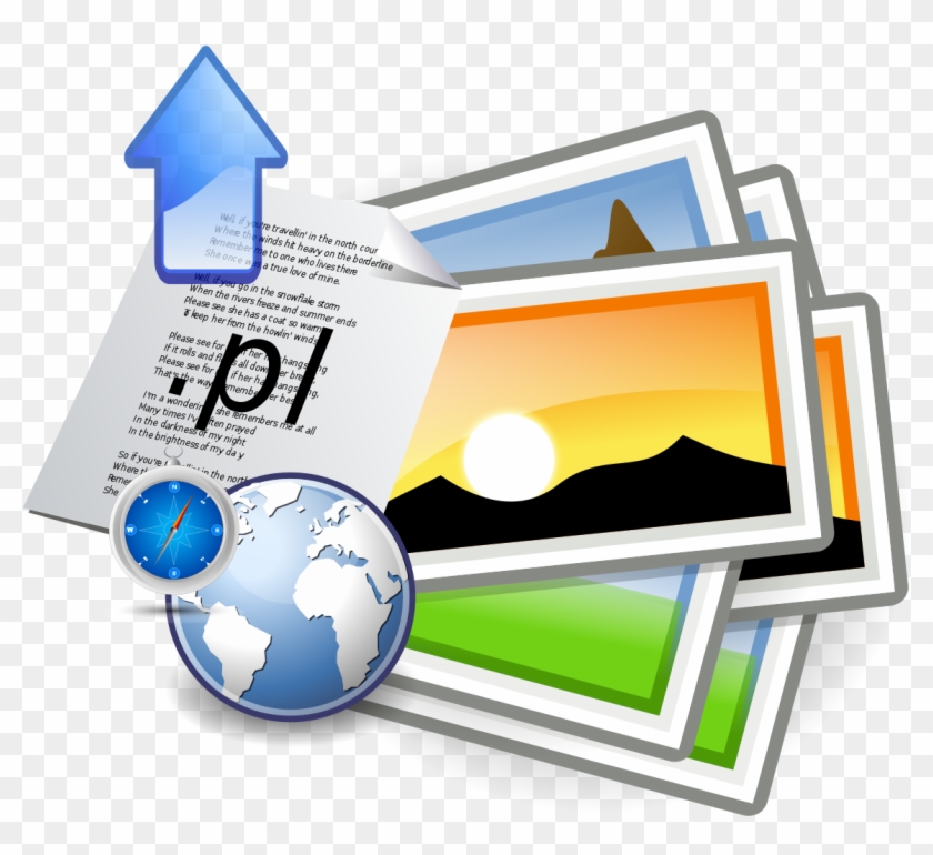Nichalp Upload Script Icon - Web Browser Clipart