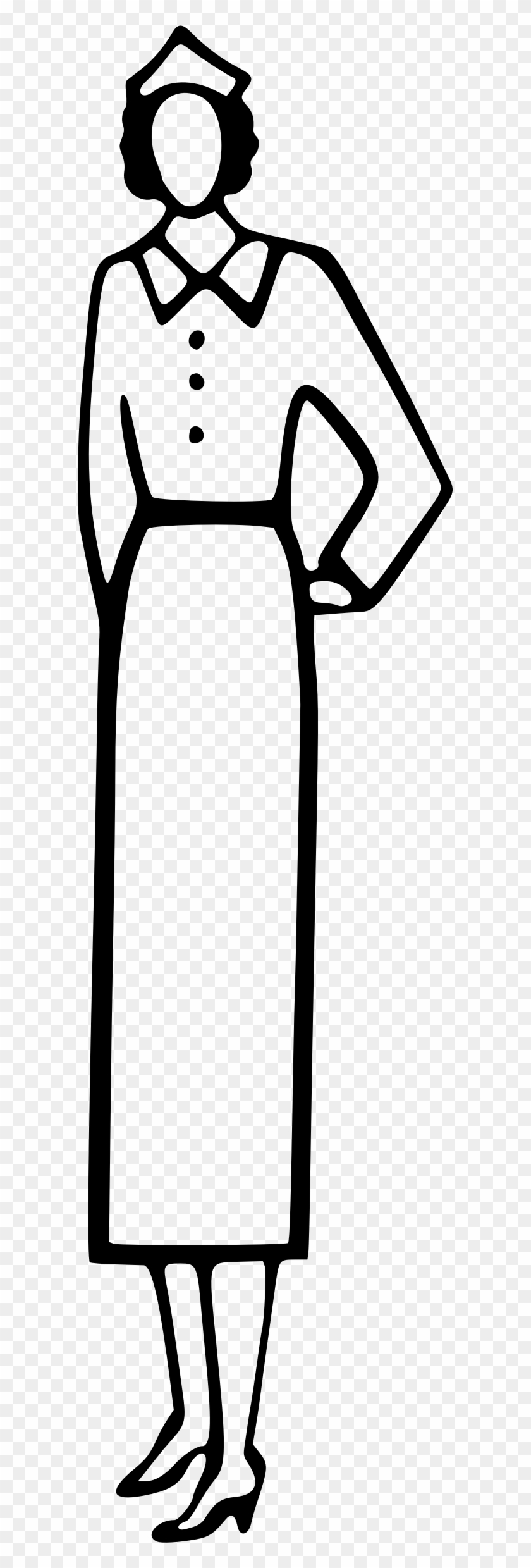 This Free Icons Png Design Of Simple Nurse Clipart #3166734