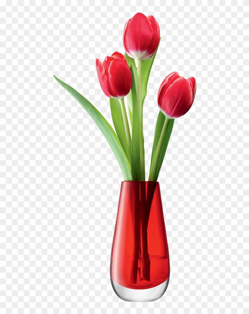 Vase With Red Flowers Clipart #3166837