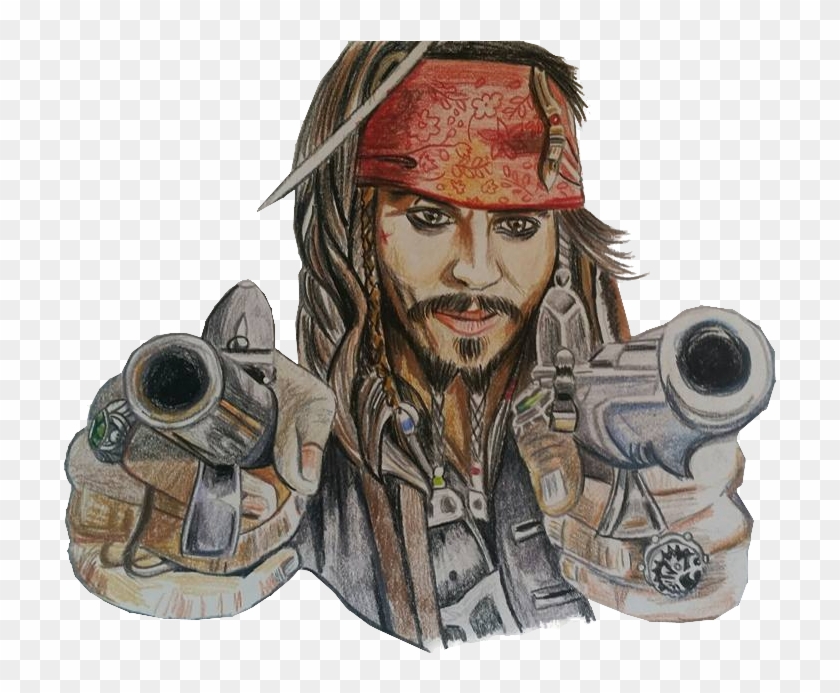 Jack Sparrow - My Paintings - Gun Barrel Clipart #3167158