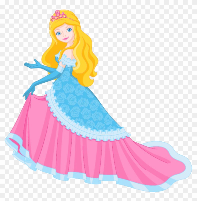 Princess Stock Photography Royalty Free Clip Art - Princess Long Dress Cartoon - Png Download #3167659