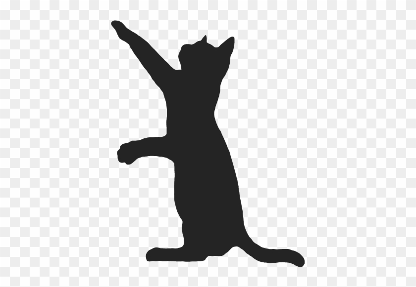 Cat Silhouette Wall Decal Design - Cat Silhouette Png Clipart