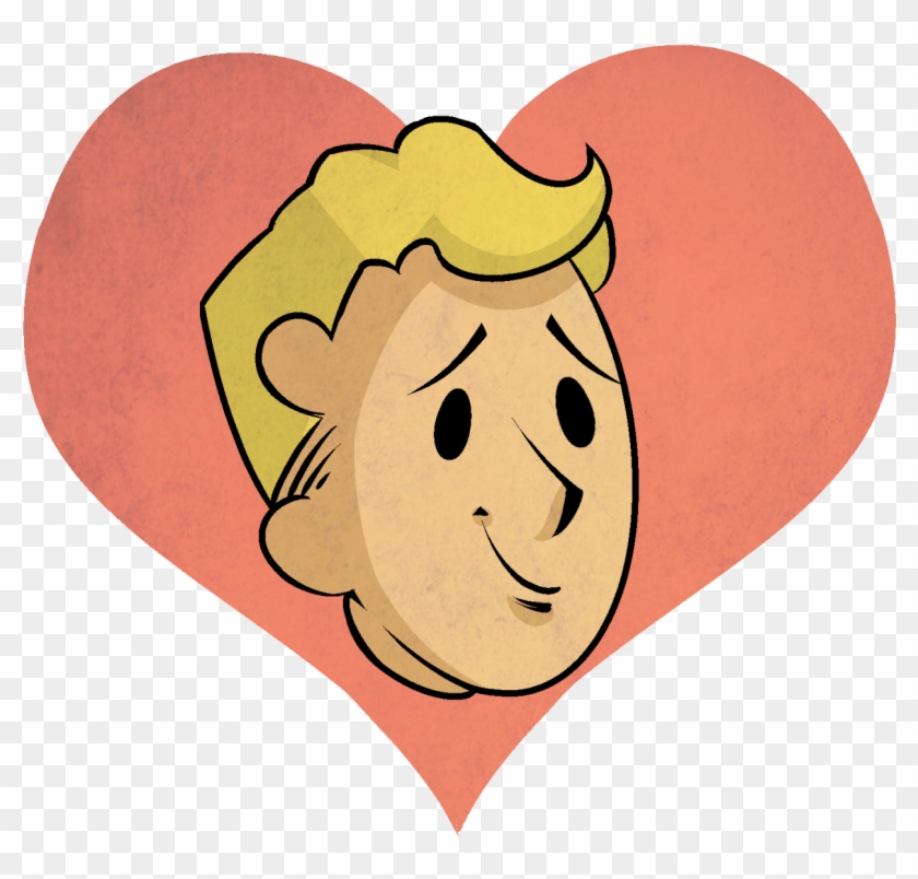 “vault Boy Is So Dang Cute ” Perfect Valentines Day - Cartoon Clipart