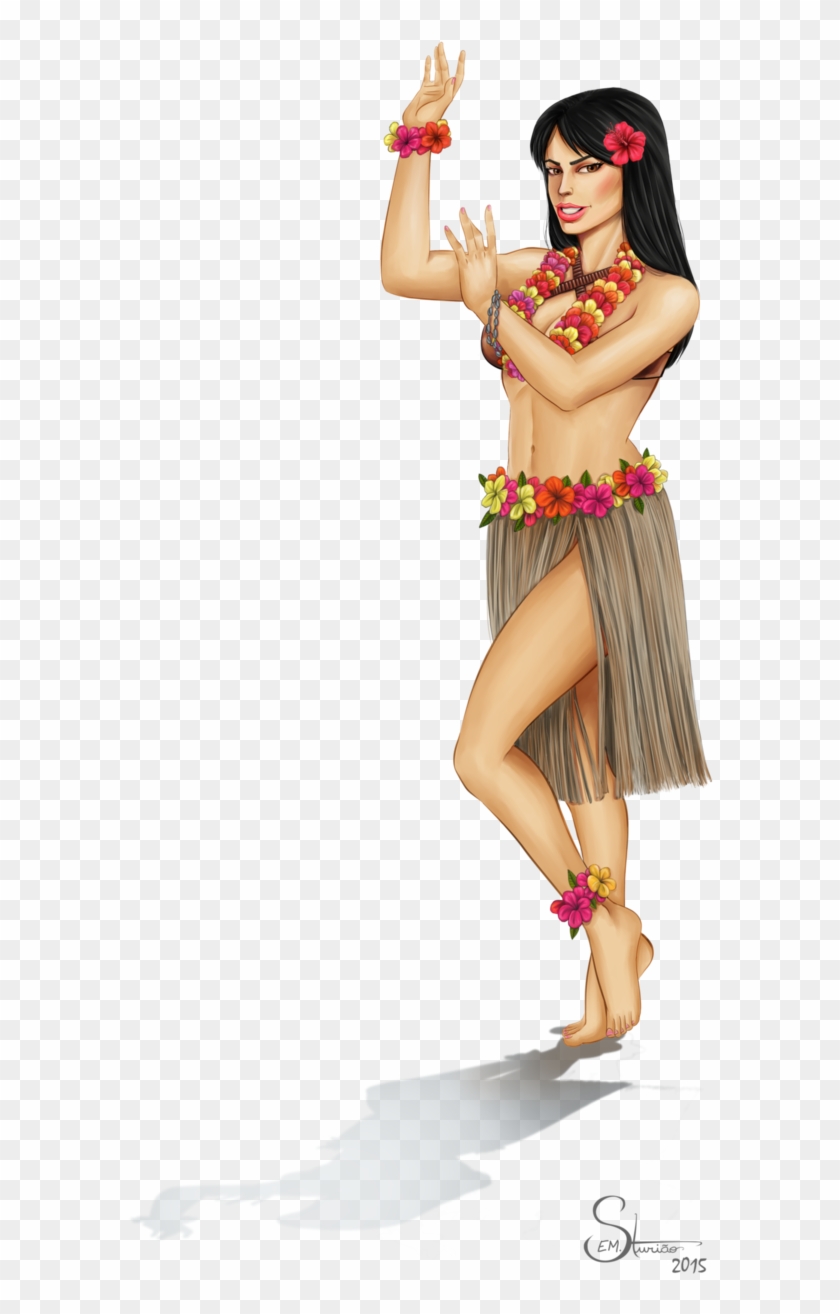 Dancer By Emsturiao - Png Hula Dancer Clipart #3168819