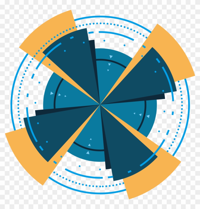 Tech Border Blue Contrast Futuristic Png And Psd - Psd Clipart #3168921