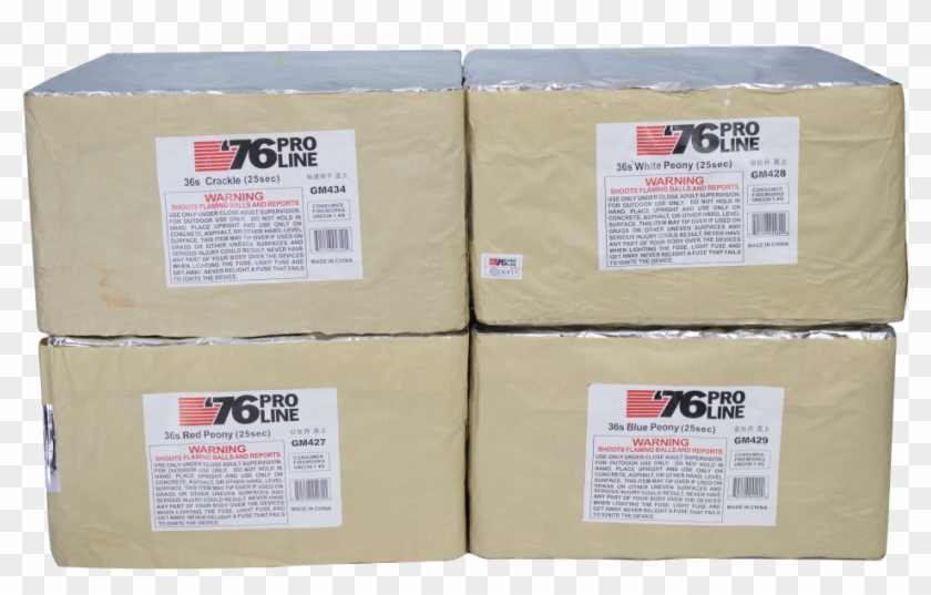 36s R/w/b Peony & Crackle Assortment - Carton Clipart #3169080