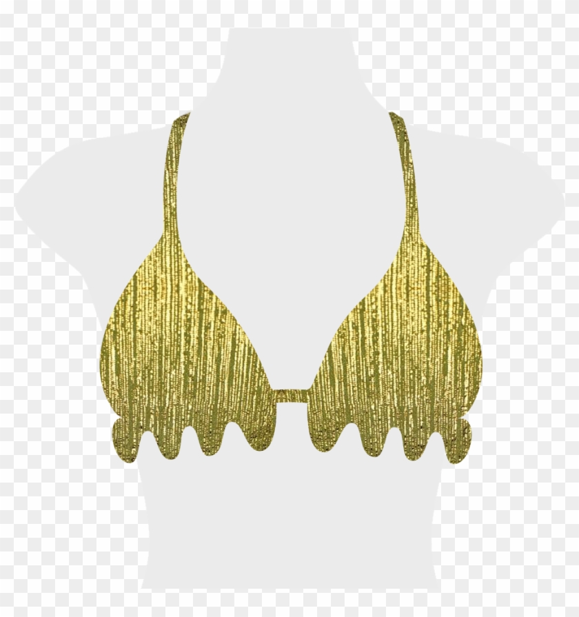 Golden Glow Flora Bikini Top , Png Download Clipart