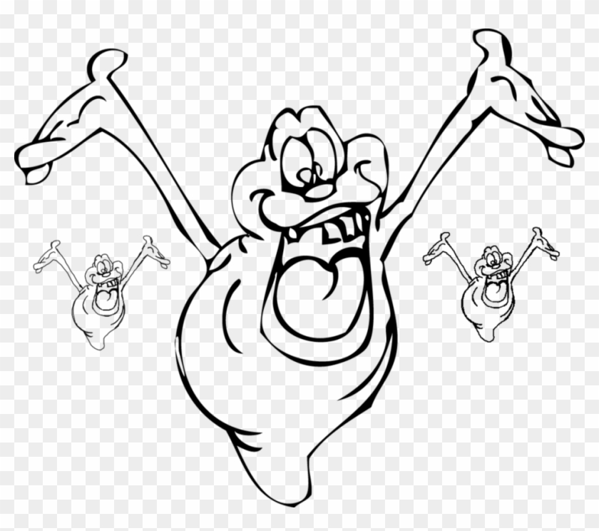 Collection Of Slimer High Quality Free Ⓒ - Ghostbusters Black And White Slimer Clipart