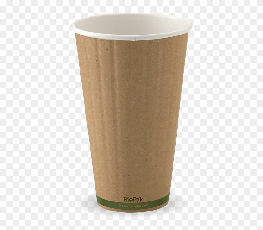 16oz Green Stripe Biocup - Cup Clipart