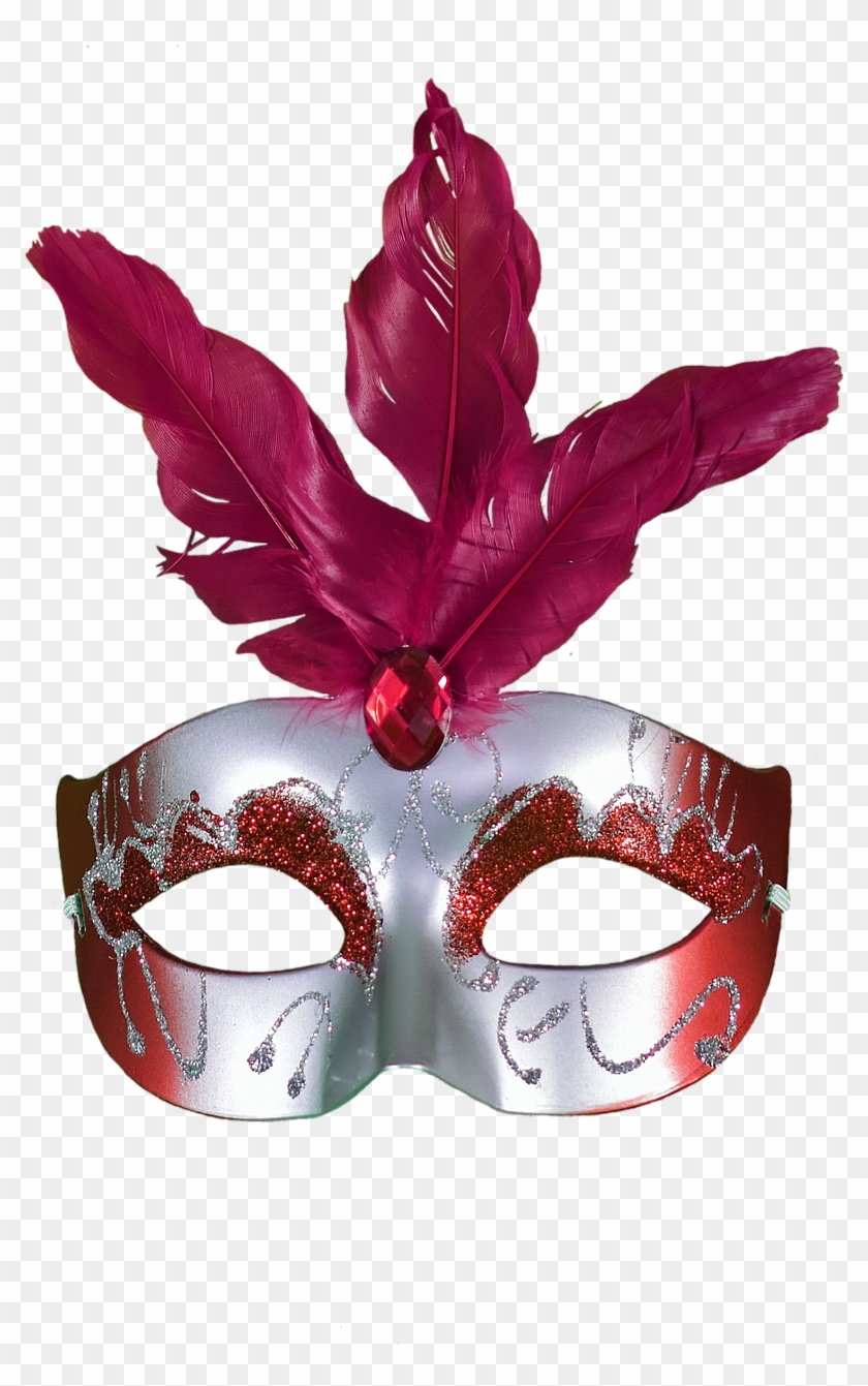 Red Carnival Mask Masquerade Png Image - Carnaval Masker Png Clipart #3170129