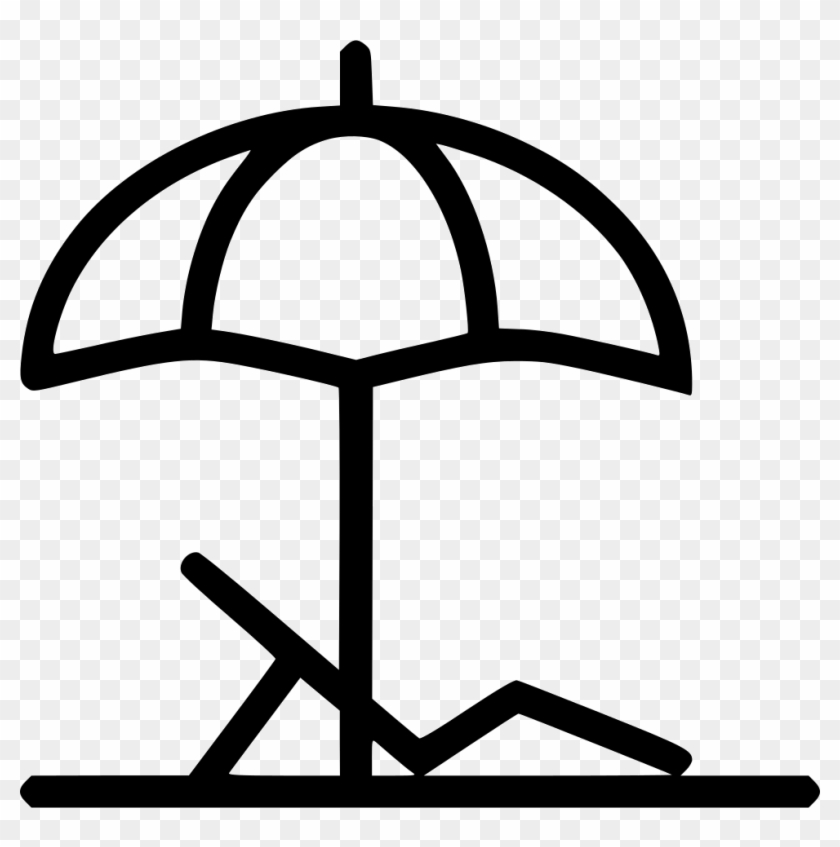 Beach Umbrella Trip Island - Beach Umbrella Icon Png Clipart
