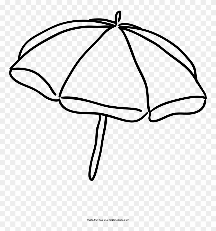 Beach Umbrella Coloring Page - Sombrilla Playa Para ...