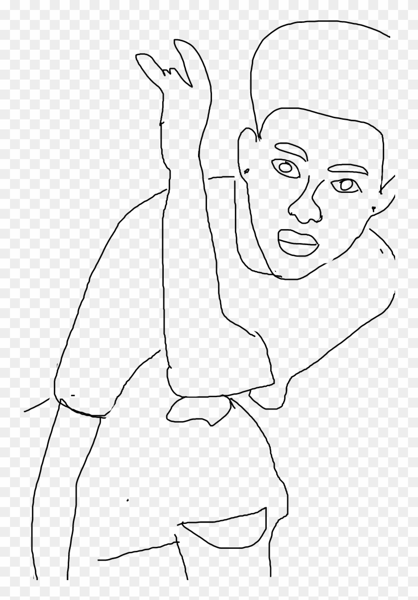 Jacob Sartorius - Line Art Clipart