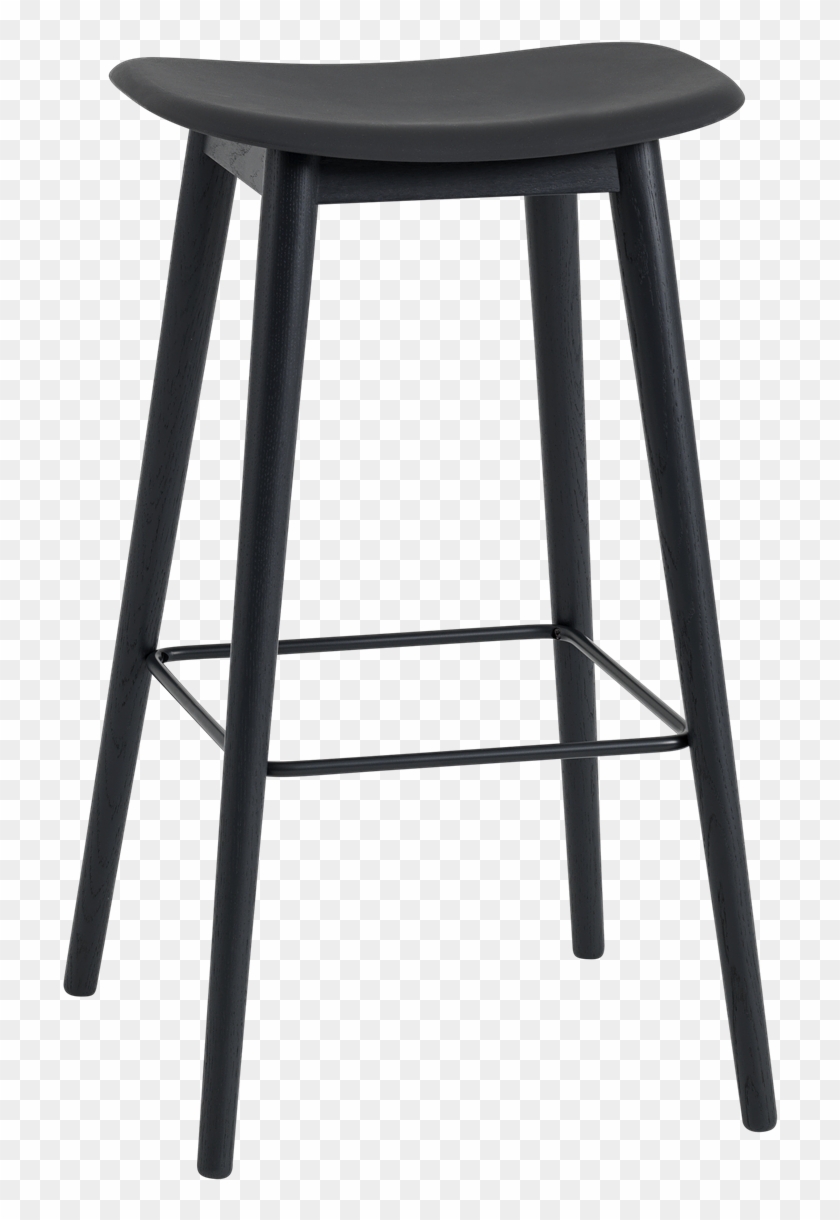 23650 Fiber Bar Stool Wood H75 Blackblack Clipart #3171644