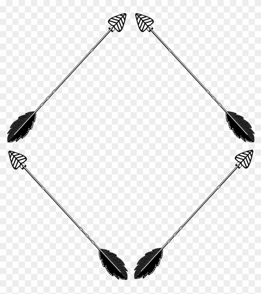 Arrow Drawing Png - Line Art Clipart